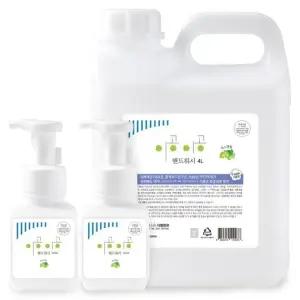 이공이공 핸드워시 머스캣향 4L 1개+300ml 본품 2개