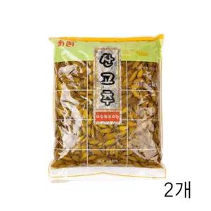 원효에프앤피 산고추 4KG X 2개 고추절임반찬 고추피클 식자재 절임고추지 초절임고추