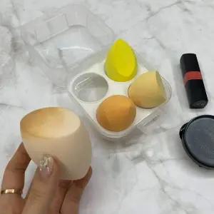 오렌지 물방울 에그퍼프 4종 세트