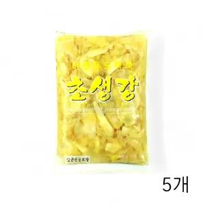 이엔푸드 초생강 백색 1.3KG X 5개 채생강 백색초생강 초절임생강 일식반찬 백생강