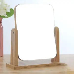 원목 스탠드 거울 메이크업 화장대 회전 거울