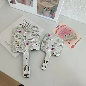 휴대용 다이아몬드 사각 손거울 메이크업 미용 소형 여행용거울