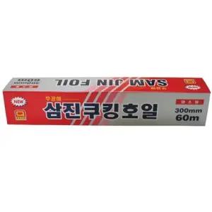 삼진 쿠킹호일 300x60 1개 알루미늄 업소용 가정 주방 음식 포장 배달