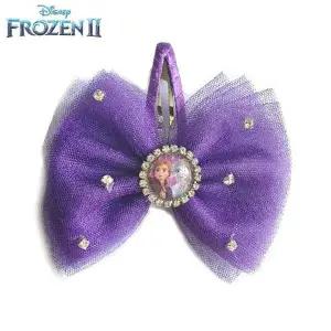 [알티피아]라엘 겨울왕국2 리본큐빅 똑딱핀 (진퍼플)