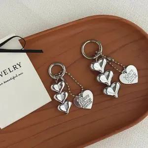 하트 키링 실버 가방 메탈 체인 열쇠고리 가방장식