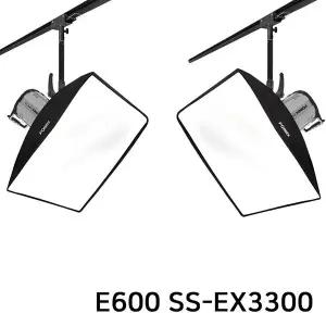 포멕스 사진조명 스튜디오 촬영 세트 (E600 SS-EX3300) 팬터그래프 레일