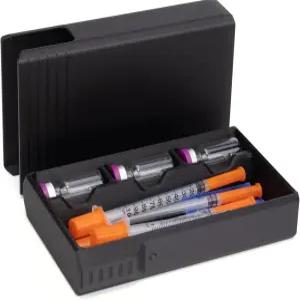 펩타이드 및 GLP1 바이알을 위한 컴팩트한 3ml 여행용 케이스 주사기최대 130mm 알코올 준비 패드 미국산