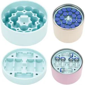 실리콘 3ml 바이알 인서트1개의 짧고 1개의 높이 하이드라피크 푸드 병과 호환 펩타이드 보관 32/25/18온스