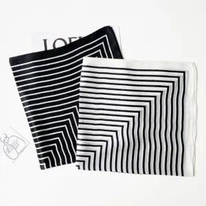 헤어머리띠 여성스카프 블랙 머리띠 스카프 여성용 헤어 쁘띠 스트라이프