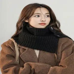 니트 넥워머 3컬러 스타일링 숄 숄프카프 여성 스카프 두툼 겨울 머플러