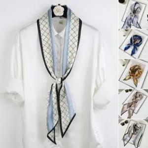 스카프마니아 점선 다이아 스카프 머플러 여성 면 스카프 롱 목걸이 마그네틱 가을 헤어밴드