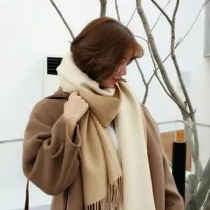 캐시미어 여자 양면 겨울스카프 머플러 숄스카프 스카프 모조 9컬러 숄