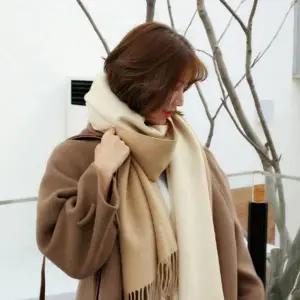 머플러 겨울스카프 여성 모조 목도리 양면 숄프카프 캐시미어 스카프 대형