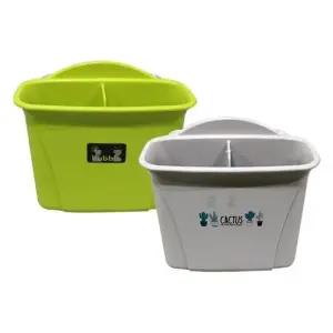 태극 파스텔 다용도통대-T무타공흡착식수납홀더칫솔꽂이면도기수납욕실용품주방홀더다용도꽂이