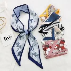 여성 8타입 면실크스카프 쁘띠스카프 헤어밴드스카프 롱스카프 여성스카프 실크스카프 헤어밴드스카프