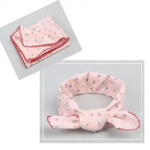 ( )순면사각스카프 체리 쁘띠스카프 머플러 손수건 여성스카프 유아동스카프 면스카프 목 플라워스카프