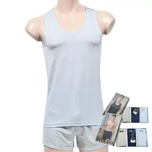 감싸주는 남성 프로즌 인견 런닝 사각팬티 3매입 세트