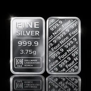 1돈 순은 실버바 999.9% 포나인 3.75g 돌잔치 생일 선물 축하 은테크 은투자 보증서