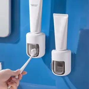 무타공 자동 치약 디스펜서 치약짜개 치약 절약 홀더