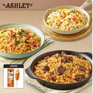 애슐리 볶음밥 12인분(랍스터4+통새우4+갈릭 스테이크4)+소시지탱글 핫도그 증정