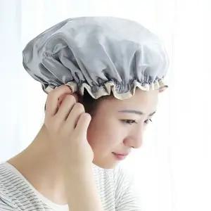 사우나 두건 모자 팩 비닐 미용실 덮개 방수 목욕 위생 머리망 마사지 세안 세수 미용 커버 고탄력 헤어 캡