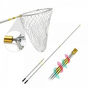 ( )낚시 뜰망 물고기 해루질 뜰채 스텐레스 3단 접이식