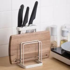 미니멀리즘 철제 칼 도마 동시 거치대