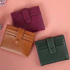 데일리 미니 반지갑 가죽 포켓 명함 카드 지갑