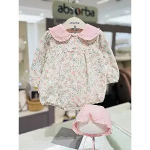 [압소바](마산점)(압소바 26년 S/S 말띠 임신출산축하선물)릴 우주복+모자세트(A1122301A)핑크