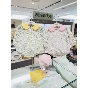 [압소바](마산점)(압소바 26년S/S말띠 임신출산쌍둥이축하선물)릴우주복+모자SET 2벌 세트(A1122301E/A)...