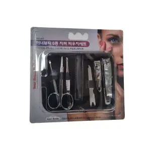 [콩심팥심]이너뷰티 6종 손톱깎이 세트 지퍼파우치 포함 네일정리