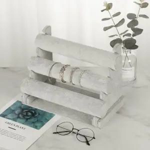 스탈리나 3단 계단 디스플레이 시계 거치 팔찌 진열대