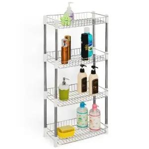 ( )홈인더스 욕실 다용도 사각 선반 4단