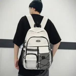 캐주얼 백팩 학생 매쉬 남녀공용 데일리 다용도 일상 다용도수납 매쉬포켓