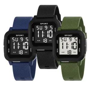 전자 뉴 스퀘어 정장 패션 디지털 학생 남자 남성 여성 여자 손목 시계