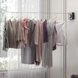 ( )다용도 실내 건조 타공 건조대 빨래줄 와이어 걸이 가정용 와이어줄 공간 절약 다용도줄