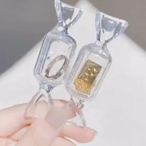 (색상 투명10p)미니 보석함 세트 10p 쥬얼리 정리함 캔디 컬러 보관함 주얼리 액세서리 리수 납함