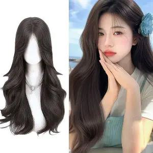 네추럴 웨이브 긴머리 여자 통가발 여신 스타일 가발