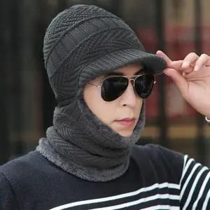 융털 안감 넥워머 챙모자 일체형 겨울 방한 용품