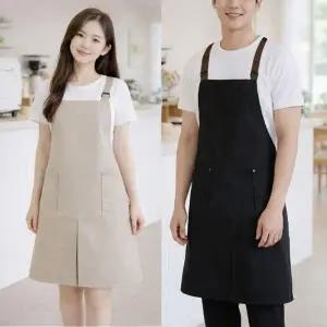 앞트임 방수 앞치마 주문 제작 카페 어린이집 미용실 3컬러 워크웨어 보육 교사 허리