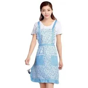 꽃무늬 원피스 앞치마 러블리 파스텔 포켓 앞치마