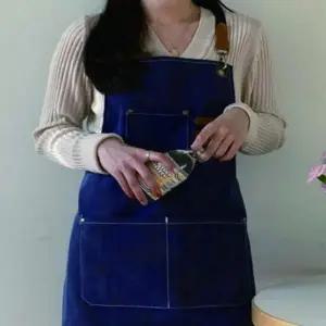 빅사이즈 앞치마 미술 공방 두꺼운재질 캔버스 수예 카페 카페 앞치마