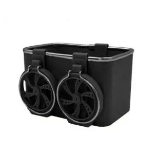 ( )차량용 멀티 컵홀더 수납함 포켓 콘솔박스 C18 블랙