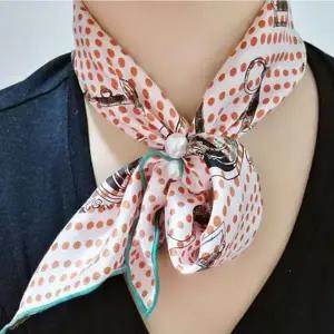 나선 진주 스카프링 스카프 고리 스카프링 쁘띠 홀더 클립 링 버클 방도 연출 미니 반지