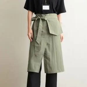 주방 카페 식당 업소 오염방지 하프 트임 허리 앞치마