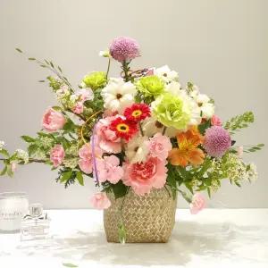 쁘띠 핑크 카네이션 바구니MTFA160