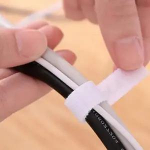 ( )선정리 찍찍이 케이블 컴퓨터 1개입 5m 화이트 타이