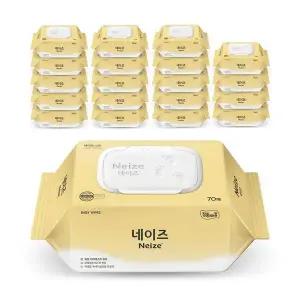 [잘풀리는집] 네이즈 심플 물티슈 캡형 70매x20팩[35805850]