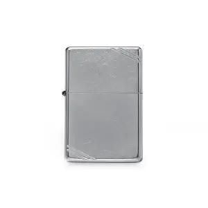 [ZIPPO]지포 ZP267 빈티지 슬래시 스트릿 크롬 라이터