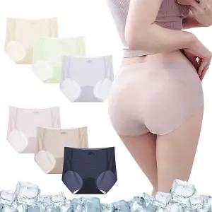 [로즈엘리][3장세트] 6컬러 여름 심리스 슬림스판 메쉬 씬팬티 삼각팬티 2026